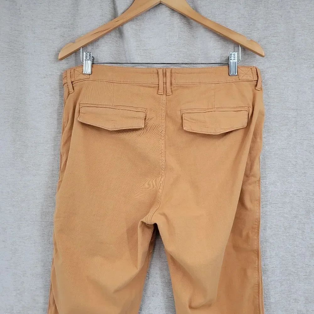 Pistola Orangey Tan Cropped Utility Pants Jeans Women's Size 32 Waist Denim - Picture 5 of 15